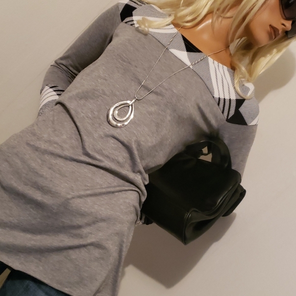 NWOT VINTAGE BUFFALO PRINT DRESS TOP SIZE SMALL - Picture 3 of 9